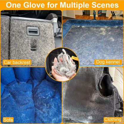 Transform Your Pet's Grooming Routine with Double-Sided Pet Grooming Gloves - Ideal for Cats and Dogs!